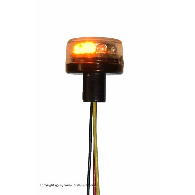 Gyrophare orange plat Ø10mm - Pistenking RKLED-O