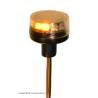 Gyrophare orange plat Ø10mm - Pistenking RKLED-O