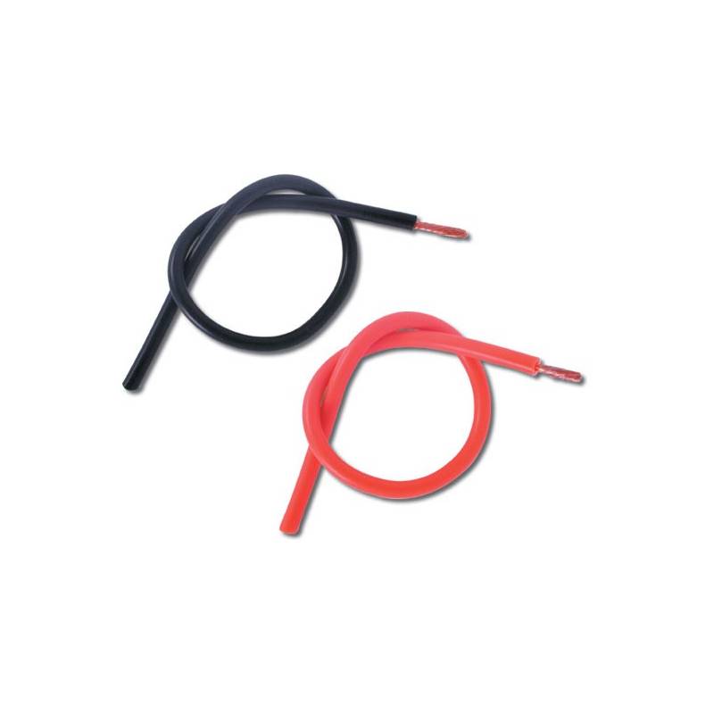 Fil silicone AWG12 3.58mm² Rouge + Noir (2x1m)