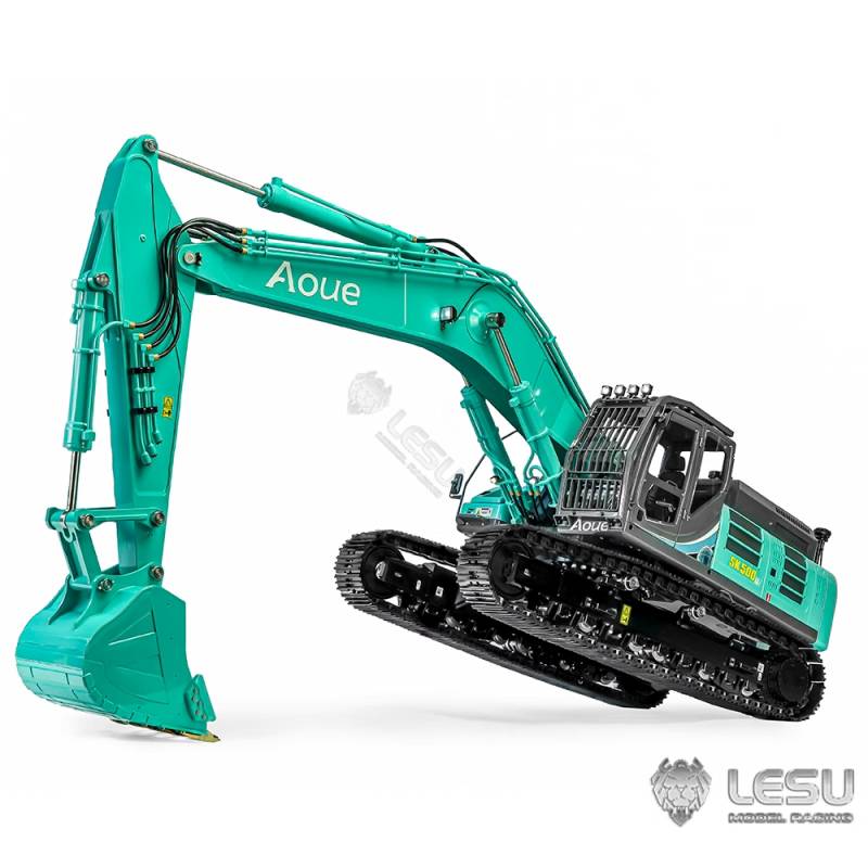Pelleteuse hydraulique RC Aoue SK500LC 1/14 en kit à monter et à peindre - LESU BA-B0018-KIT