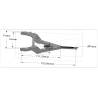 Timon coudé en acier inoxydable pour remorques 1/14 - Scale-Parts SP-03-04-024