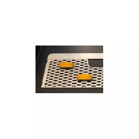 Paire de feux de pénétration oranges 11,5x4,6mm 7,2V - 12V - Carson 500907678