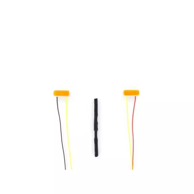 Paire de feux de pénétration oranges 11,5x4,6mm 7,2V - 12V - Carson 500907678