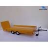 Small compact low loader trailer with ramp (Yellow) Wedico