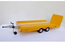 Small compact low loader trailer with ramp (Yellow) Wedico