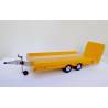 Small compact low loader trailer with ramp (Yellow) Wedico