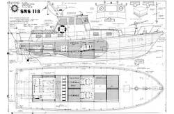 Plan MRB Vedette de sauvetage SNS 118