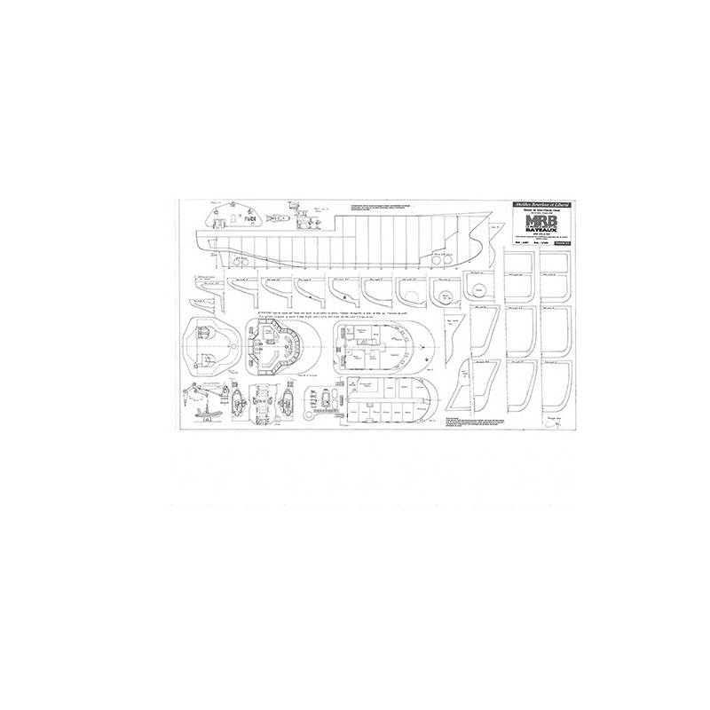 Ocean going Tugs "Abeille Bourbon and Liberté" 1/100 MRB Blueprints