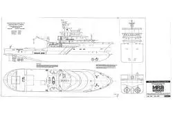 Ocean going Tugs "Abeille Bourbon and Liberté" 1/100 MRB Blueprints