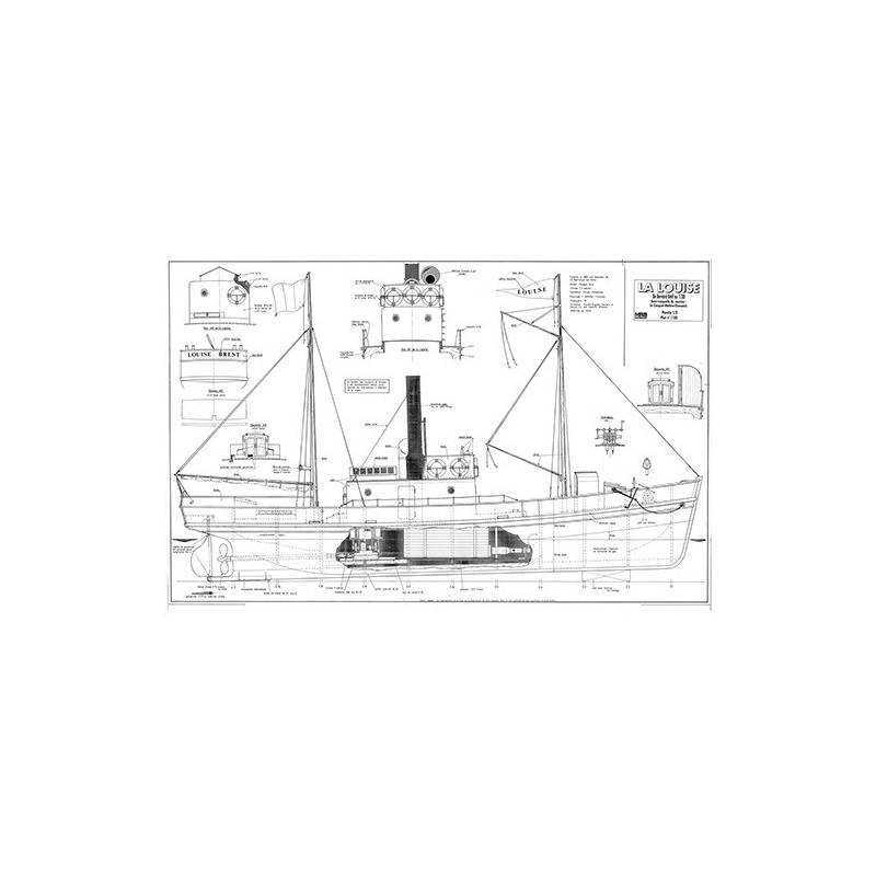 Plan MRB La Louise Courrier de l'Ile d'Ouessant