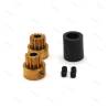 Accouplement flexible Ø12mm pour arbres Ø4 / Ø3.2mm