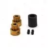 Accouplement flexible Ø12mm pour arbres Ø4 / Ø2.3mm