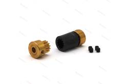 Ø12mm flexible coupling for Ø4 / Ø2.3mm shafts