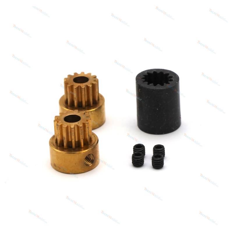 Accouplement flexible Ø12mm pour arbres Ø3 / Ø3.2mm