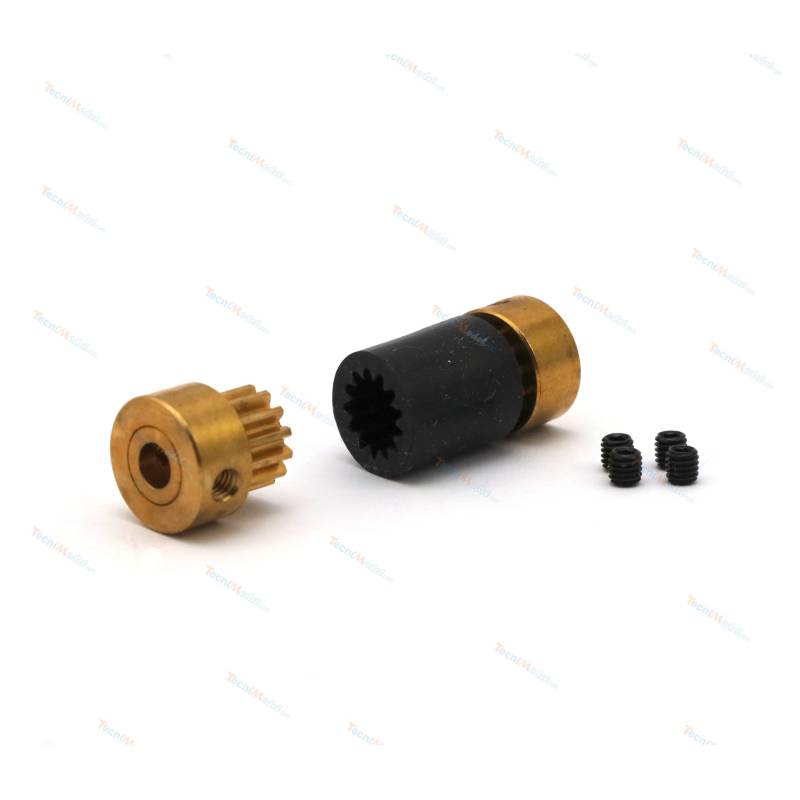 Accouplement flexible Ø12mm pour arbres Ø3 / Ø2.3mm