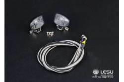 2 Spotlights work lights under windshield with leds - LESU S-1259