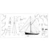"Solweig" Pilot Sailboat 1/15 MRB Blueprint