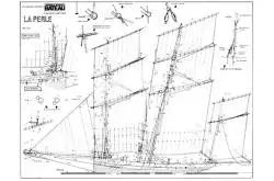 "La Perle" Bisquine from Cancale 1/20 MRB Blueprints