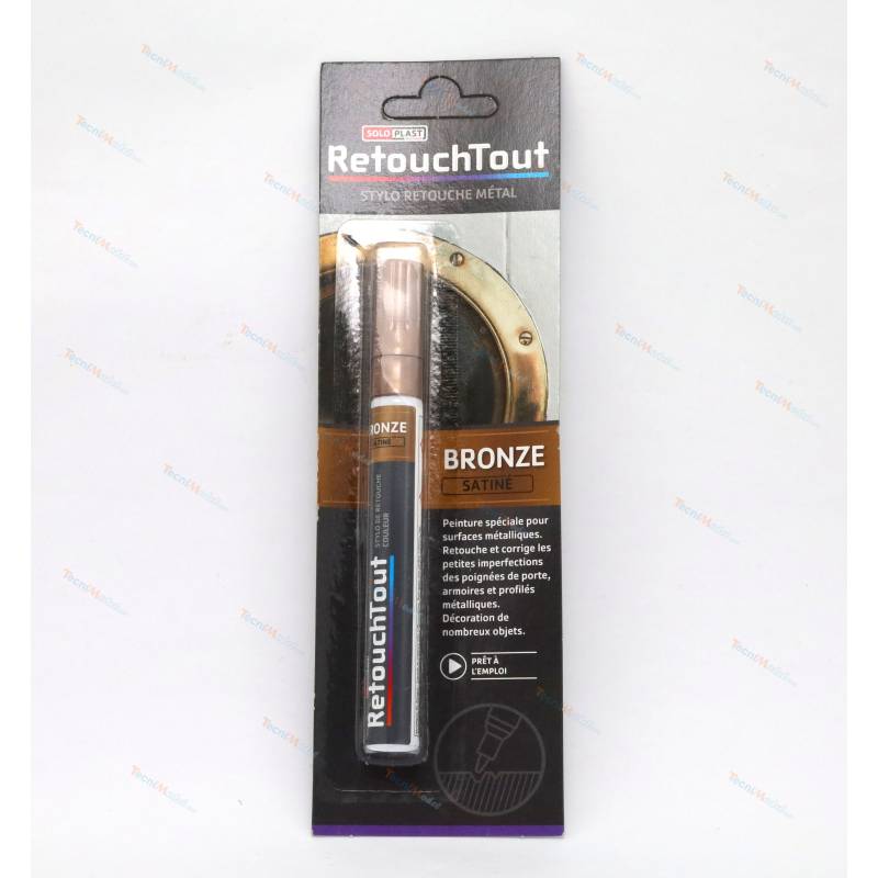 Satin bronze metal touch-up pen 10ml SOLOPLAST