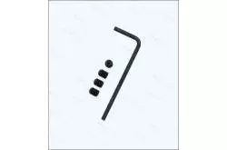 Set of 4 M3x4 set screws with 1.5mm hex wrench - Raboesch rb352-01