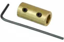Accouplement rigide en laiton pour arbres Ø6mm/Ø8mm - MFA 919D1/6