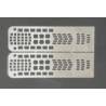 Inserts en métal pour l'intérieur des feux arrière du Volvo FH16 Tamiya