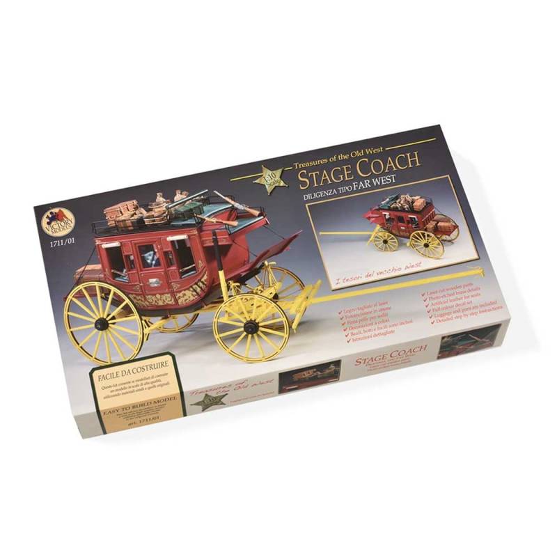Diligence Stage Coach à l'échelle 1/10 - AMATI B1711,01