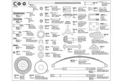 Bag C of Tamiya metal parts for Arocs 56357 RC Truck.
