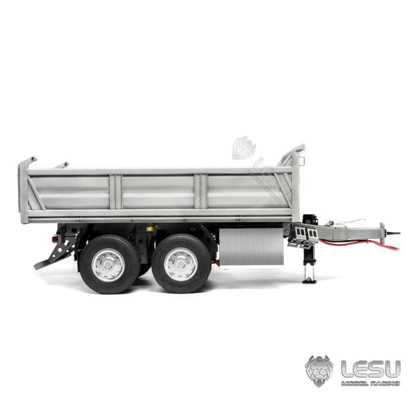 Remorque benne hydraulique à 2 essieux centraux 1/14 Lesu (Modèle A) - Lesu LS-A0051-A