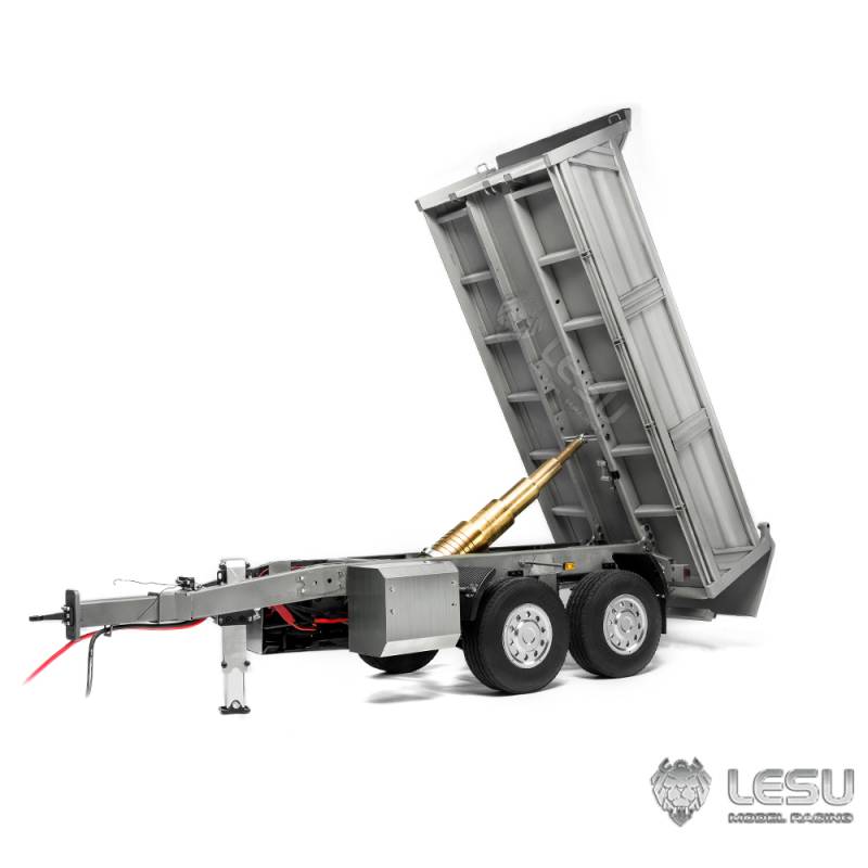 Remorque benne hydraulique à 2 essieux centraux 1/14 Lesu (Modèle A) - Lesu LS-A0051-A