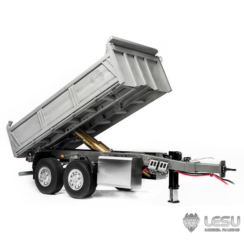 Remorque benne hydraulique à 2 essieux centraux 1/14 Lesu (Modèle A) - Lesu LS-A0051-A