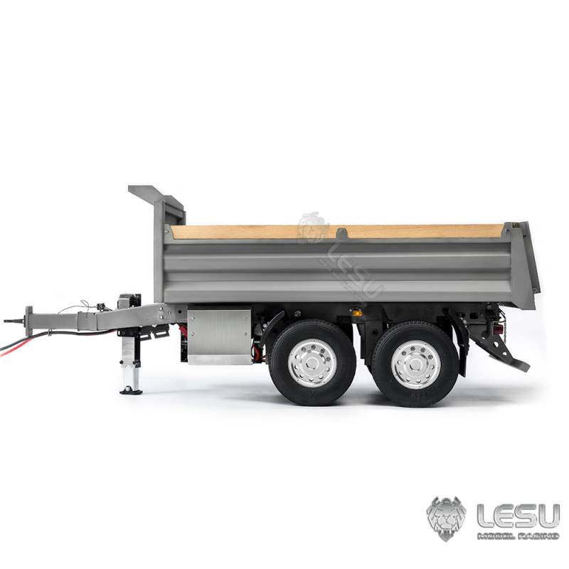 Remorque benne hydraulique à 2 essieux centraux 1/14 Lesu (Modèle B) - Lesu LS-A0051-B