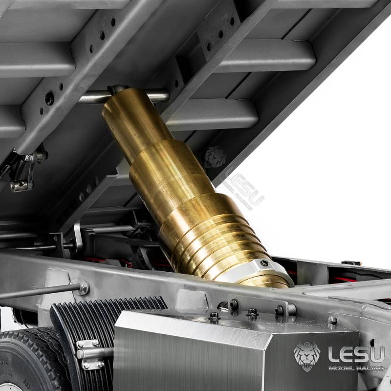 Remorque benne hydraulique à 2 essieux centraux 1/14 Lesu (Modèle B) - Lesu LS-A0051-B