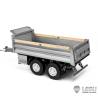 Remorque benne hydraulique à 2 essieux centraux 1/14 Lesu (Modèle B) - Lesu LS-A0051-B