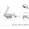 Hydraulic 2-axle dump trailer 1/14 Lesu (Model B) - Lesu LS-A0051-B