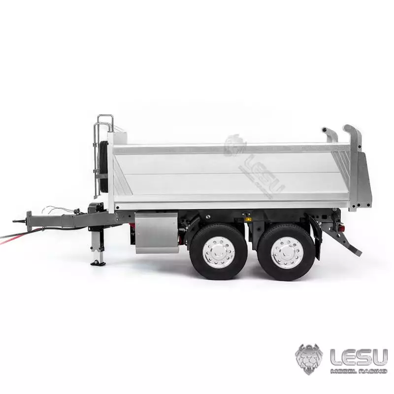 Remorque benne hydraulique à 2 essieux centraux 1/14 Lesu (Modèle C) - Lesu LS-A0051-C