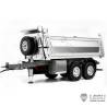 Hydraulic 2-axle dump trailer 1/14 Lesu (Model C) - Lesu LS-A0051-C