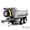 Hydraulic 2-axle dump trailer 1/14 Lesu (Model D) - Lesu LS-A0051-D