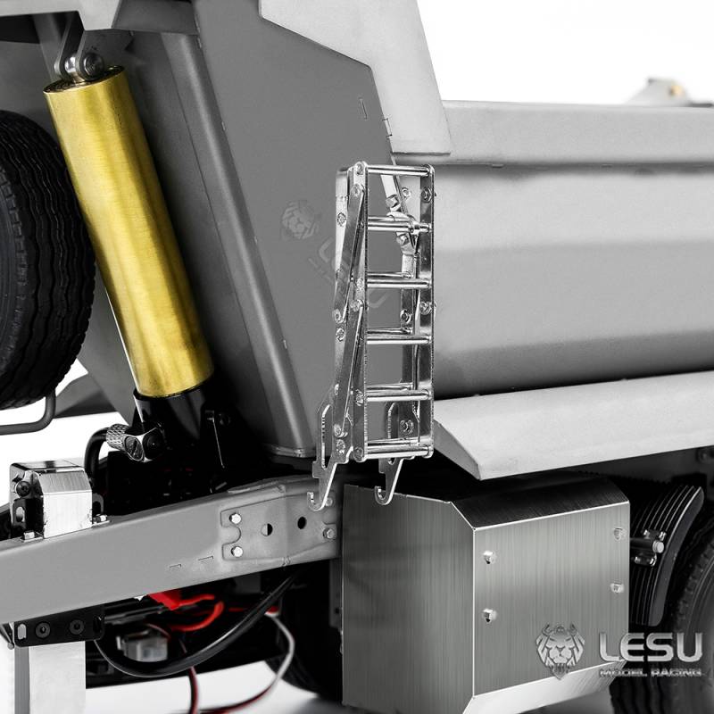 Remorque benne hydraulique à 2 essieux centraux 1/14 Lesu (Modèle D) - Lesu LS-A0051-D