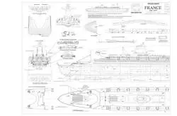 "France" Liner 1/200 MRB Blueprint