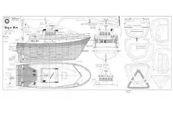 Trawler "Beg Ar Men" 1/20 MRB Blueprint