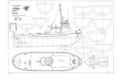 Tugboat "PORNIC" 1/50 MRB Blueprint