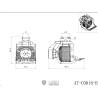 Godet crible rotatif hydraulique pour LESU PC360 / ET26L / ET30H / R945 / SK500 - LESU AT-C0018-B