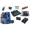 Tamiya RC Truck Volvo FH16 Globetrotter XL 750 4X2 1/14 56375 with lights and sounds and 14-channel LCD radio (Complete Pack)