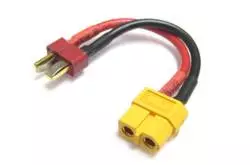 1 Adaptateur T-Dean Mâle / XT60 Femelle 14AWG - CML ET0842