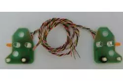 2 platines de leds pour feux avant de Scania R (7.2v - 12v)