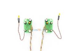 2 platines de leds pour feux avant de MAN Tamiya ( 7.2v - 12v )