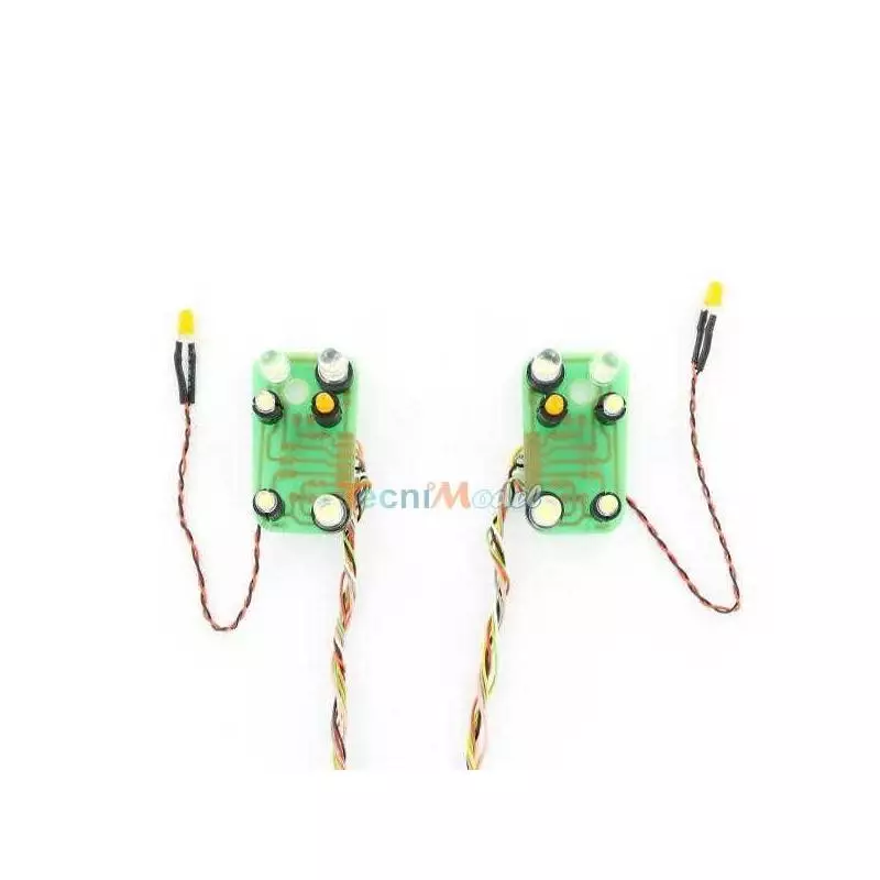 2 LED boards for Tamiya MAN front lights ( 7.2v - 12v )