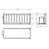 Benne déposable haute LESU pour camion RC 1/14 - LESU LS-20160901-H