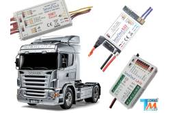 Combo Pack Servonaut Modules S22/SM7/LA10 for Tamiya Scania R RC Truck (for 7.2v)